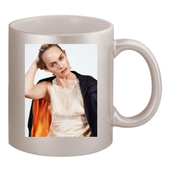 Amber Valletta 11oz Metallic Silver Mug