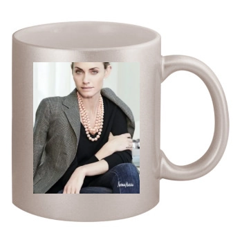 Amber Valletta 11oz Metallic Silver Mug