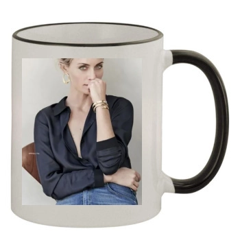 Amber Valletta 11oz Colored Rim & Handle Mug