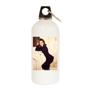 Amy Acker White Water Bottle With Carabiner