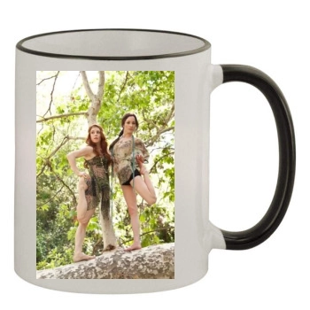 Amy Davidson 11oz Colored Rim & Handle Mug