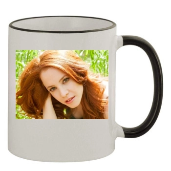 Amy Davidson 11oz Colored Rim & Handle Mug