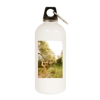 Amy Davidson White Water Bottle With Carabiner