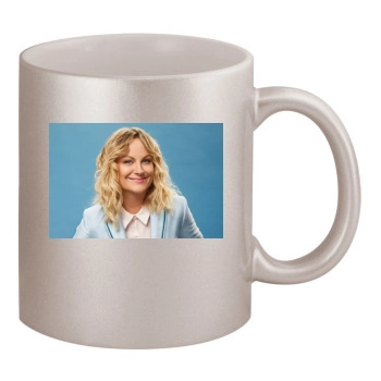 Amy Poehler 11oz Metallic Silver Mug