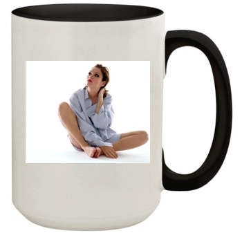 Anna Friel 15oz Colored Inner & Handle Mug