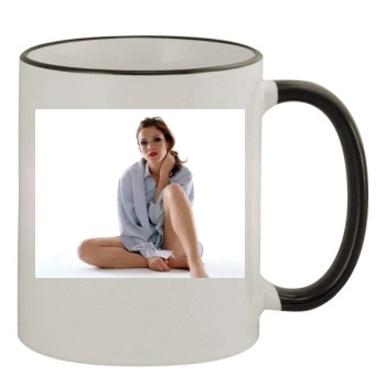 Anna Friel 11oz Colored Rim & Handle Mug