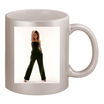 Anna Friel 11oz Metallic Silver Mug