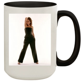 Anna Friel 15oz Colored Inner & Handle Mug