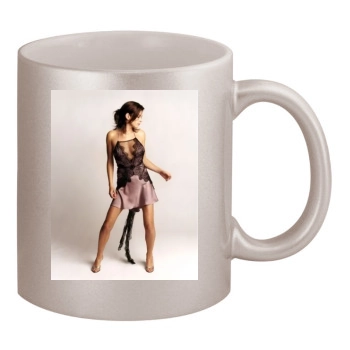 Anna Friel 11oz Metallic Silver Mug