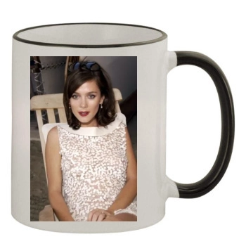 Anna Friel 11oz Colored Rim & Handle Mug