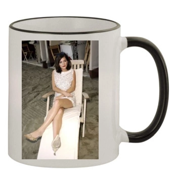 Anna Friel 11oz Colored Rim & Handle Mug