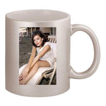 Anna Friel 11oz Metallic Silver Mug