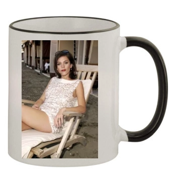 Anna Friel 11oz Colored Rim & Handle Mug