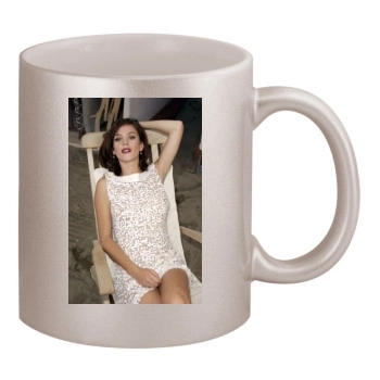 Anna Friel 11oz Metallic Silver Mug