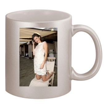 Anna Friel 11oz Metallic Silver Mug