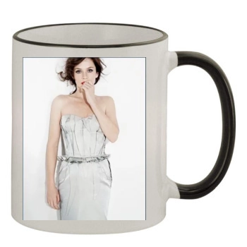 Anna Friel 11oz Colored Rim & Handle Mug