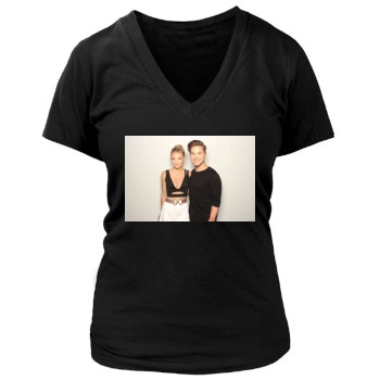 AnnaLynne McCord Women's Deep V-Neck TShirt