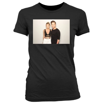 AnnaLynne McCord Women's Junior Cut Crewneck T-Shirt