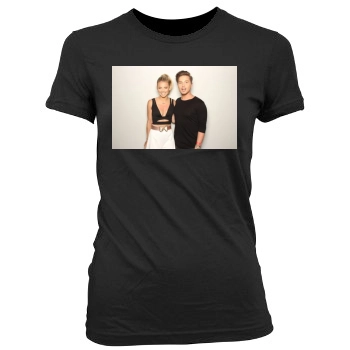 AnnaLynne McCord Women's Junior Cut Crewneck T-Shirt