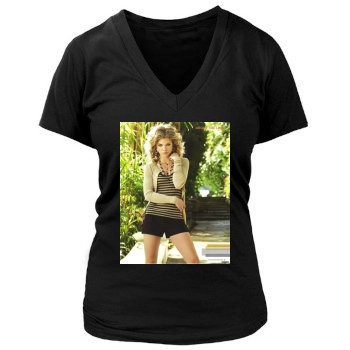 AnnaLynne McCord Women's Deep V-Neck TShirt