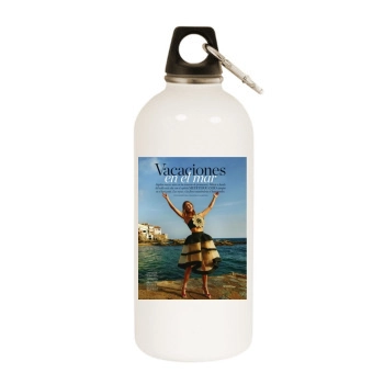 Ariadne Artiles White Water Bottle With Carabiner