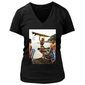 Ariadne Artiles Women's Deep V-Neck TShirt