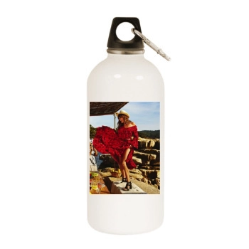 Ariadne Artiles White Water Bottle With Carabiner