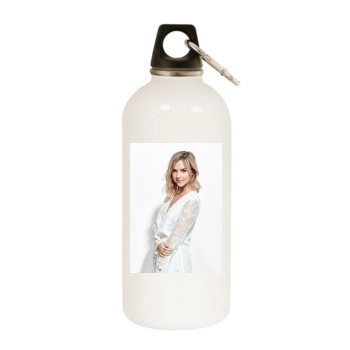 Arielle Kebbel White Water Bottle With Carabiner