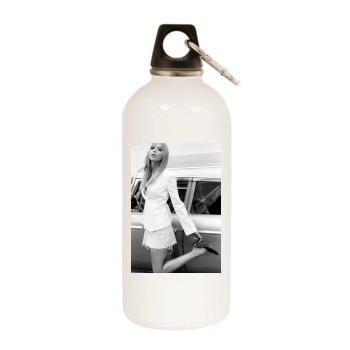 Arielle Kebbel White Water Bottle With Carabiner