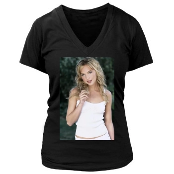 Arielle Kebbel Women's Deep V-Neck TShirt