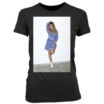 Ashley Tisdale Women's Junior Cut Crewneck T-Shirt