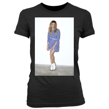 Ashley Tisdale Women's Junior Cut Crewneck T-Shirt