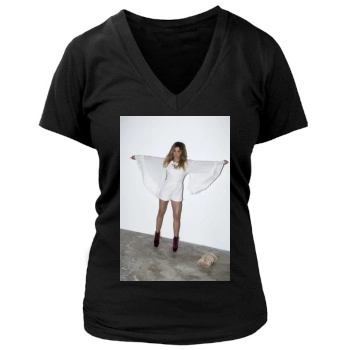 Ashley Tisdale Women's Deep V-Neck TShirt