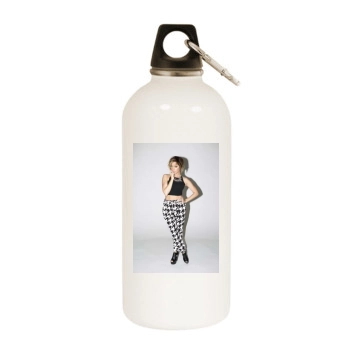 Ashley Tisdale White Water Bottle With Carabiner