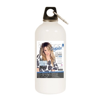 Ashley Tisdale White Water Bottle With Carabiner