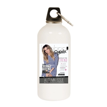 Ashley Tisdale White Water Bottle With Carabiner