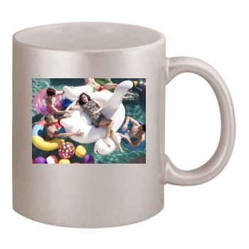 Aubrey Plaza 11oz Metallic Silver Mug