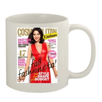 Aubrey Plaza 11oz White Mug