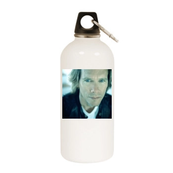 Kevin Bacon White Water Bottle With Carabiner