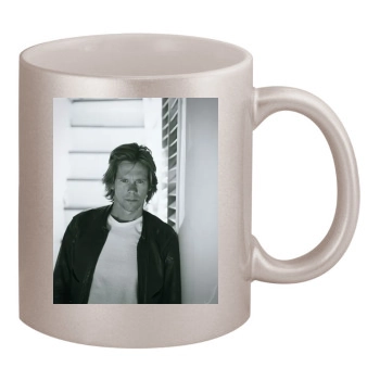 Kevin Bacon 11oz Metallic Silver Mug