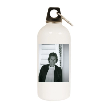 Kevin Bacon White Water Bottle With Carabiner