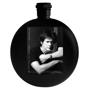 Kevin Bacon Round Flask