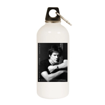 Kevin Bacon White Water Bottle With Carabiner