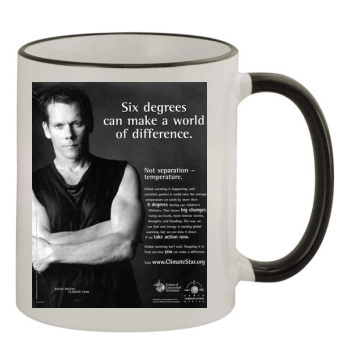 Kevin Bacon 11oz Colored Rim & Handle Mug