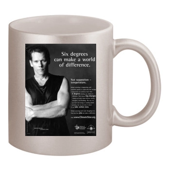 Kevin Bacon 11oz Metallic Silver Mug