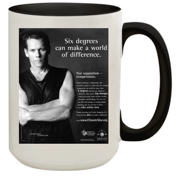 Kevin Bacon 15oz Colored Inner & Handle Mug