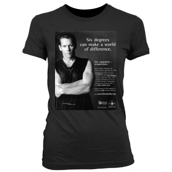 Kevin Bacon Women's Junior Cut Crewneck T-Shirt