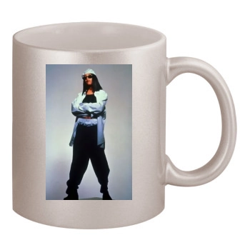 Aaliyah 11oz Metallic Silver Mug