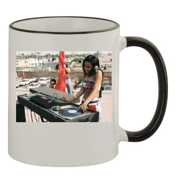 Aaliyah 11oz Colored Rim & Handle Mug