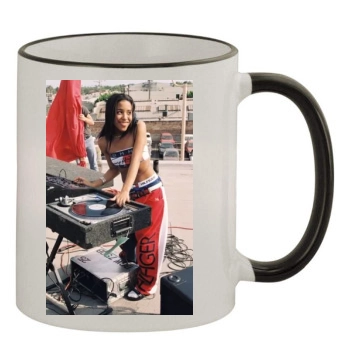 Aaliyah 11oz Colored Rim & Handle Mug